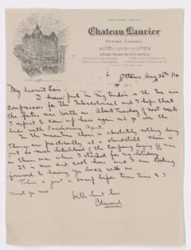 Letter, 26 August 1914