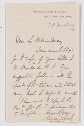 Letter, 28 March 1887