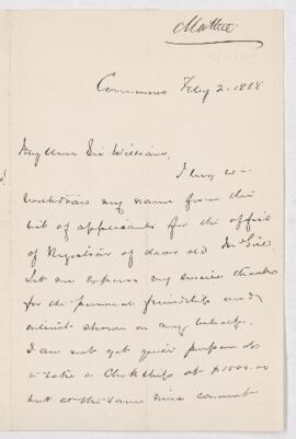 Letter, 2 February 1888