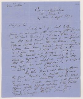 Letter, 6 September 1873