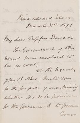 Letter, 31 March 1871.