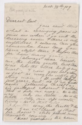 Letter, 28 March 1909