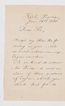 Letter, 26 January 1880