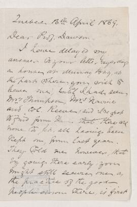 Letter, 16 April 1869