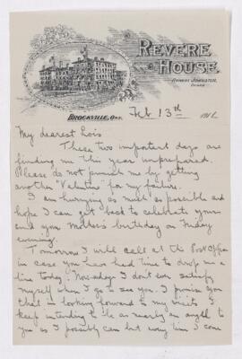 Letter, 13 February 1911