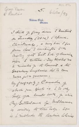 Letter, 6 October 1890