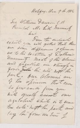 Letter, 9 December 1886