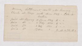 Account, 26 November 1851