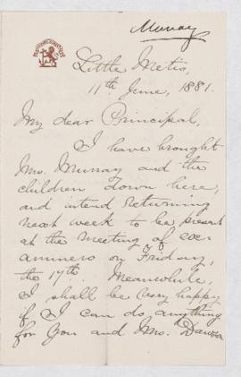 Letter, 11 June 1881