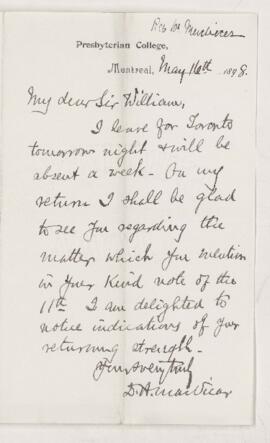 Letter, 16 May 1898