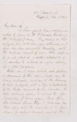 Letter, 9 November 1880