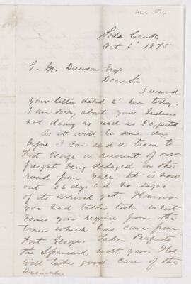 Letter, 6 October 1875