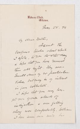 Letter, 25 November 1894