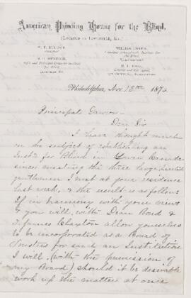 Letter, 13 November 1873