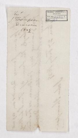 Receipt, 27 February 1839