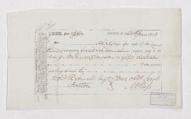 Bill of exchange, 26 June 1838