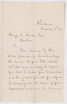 Letter, 10 March 1873