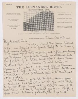 Letter, 19 October 1911