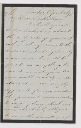 Letter, 26 April 1886