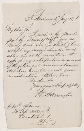 Letter, 3 January 1876