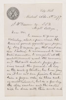 Letter, 5 November 1877