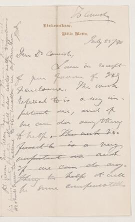 Letter, 25 July 1890