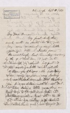 Letter, 20 September 1870