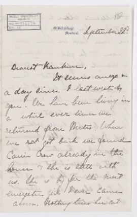 Letter, 22 September 1882
