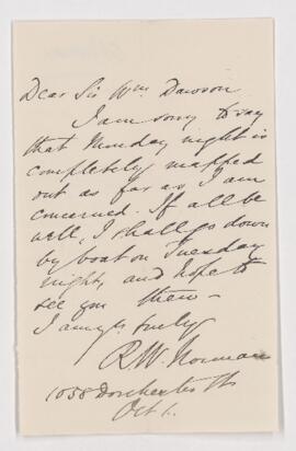 Letter from R.W. Norman