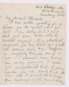 Letter, 8 October 1923