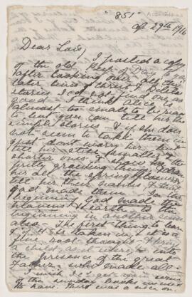 Letter 29 April 1916