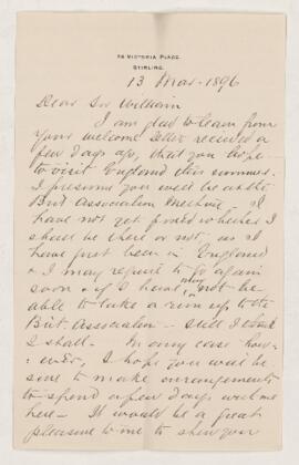 Letter, 13 March 1896