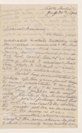 Letter, 30 July 1903