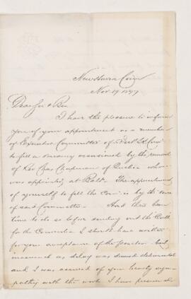 Letter, 19 November 1877