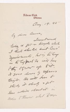 Letter, 19 August 1895