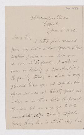 Letter, 3 June 1885