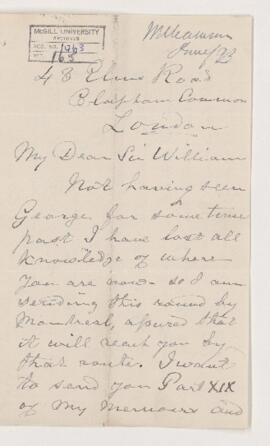 Letter, January 1893