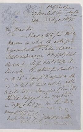 Letter, 23 August 1870