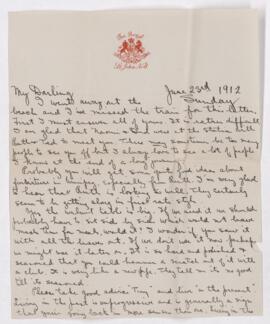 Letter, 23 June 1912