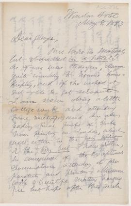 Letter, 7 May 1893