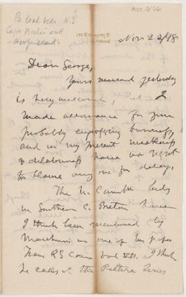 Letter, 22 November 1898