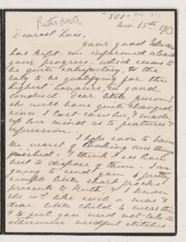 Letter, 15 November 1913