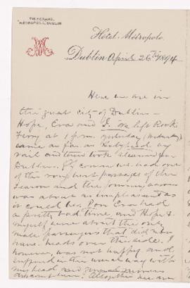 Letter, 26 April 1894