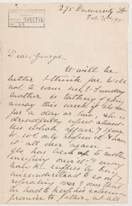 Letter, 25 February 1901