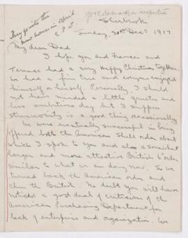 Letter, 30 December 1917