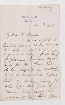 Letter, 22 December