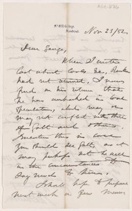 Letter, 23 November 1882