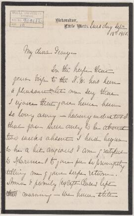 Letter, 18 September 1900