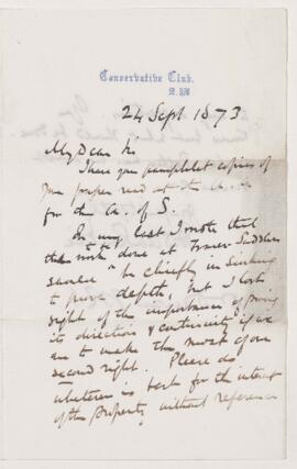 Letter, 24 September 1873