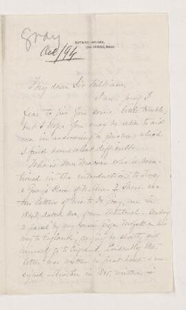 Letter,  October 1894